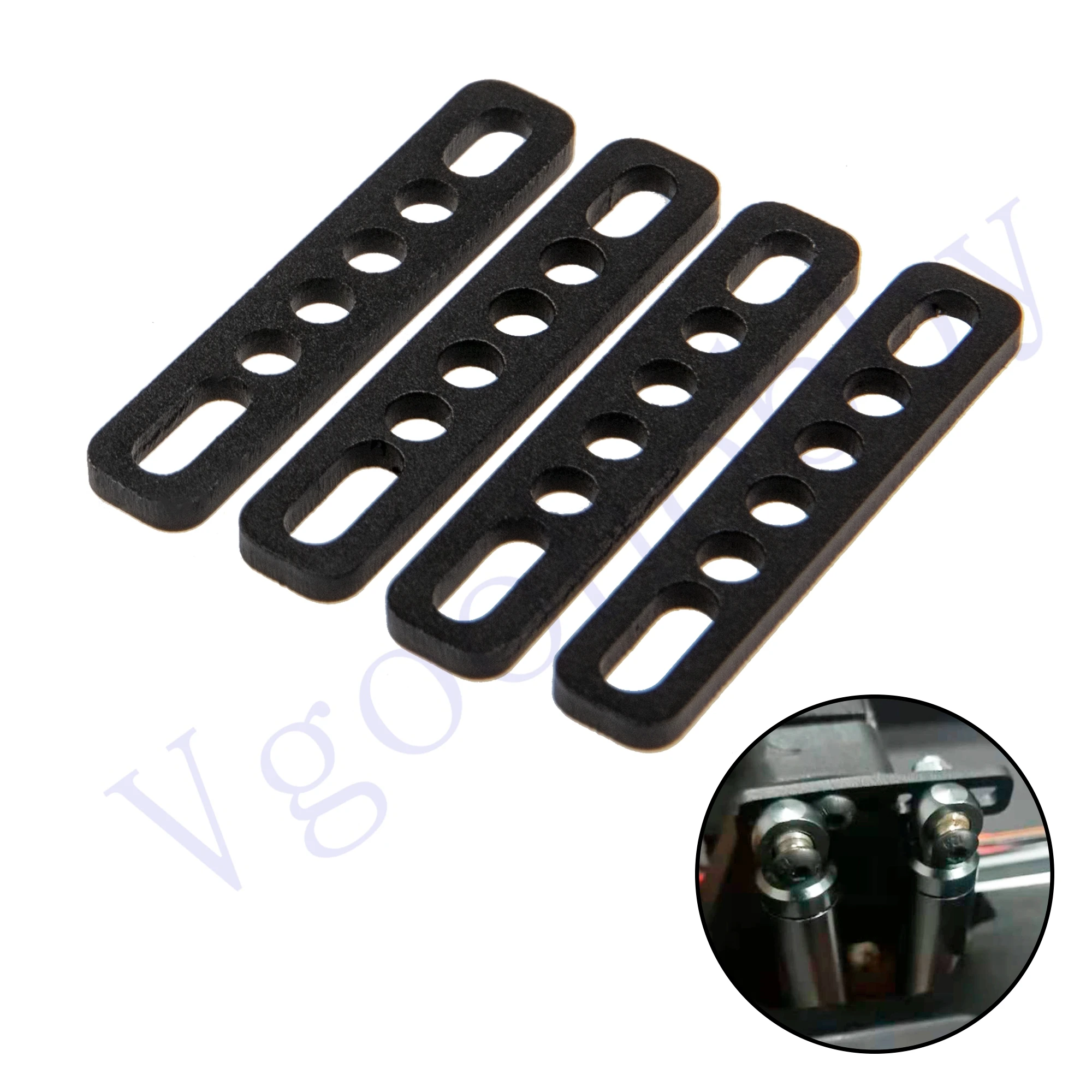 1Set Metal Double Shock Absorbers Bracket Damper Mount Stand for Axial SCX10 TRX4 TRX6 D90 90046 90047 1/8 1/10 RC Crawler Car