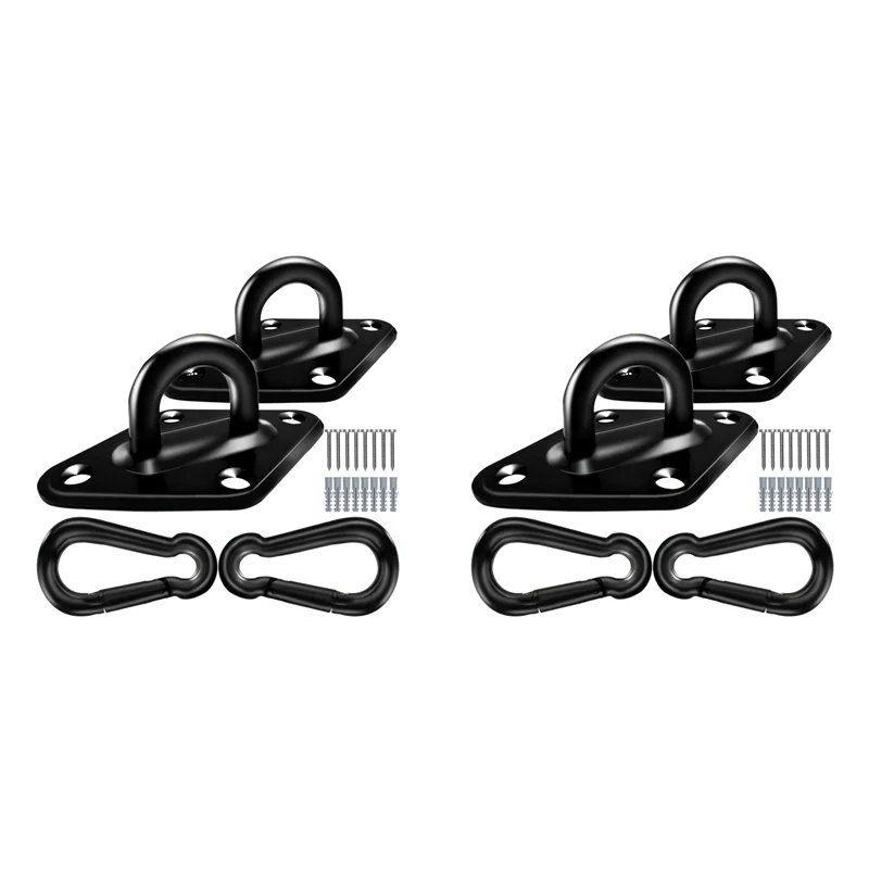 

【ФЕРИТ!】 Сверхмощные крючки для гамака емкостью 1700 фунтов, 4 шт. крючки для прокладок из нержавеющей стали M10, подвесные крючки для подвешивания гамака