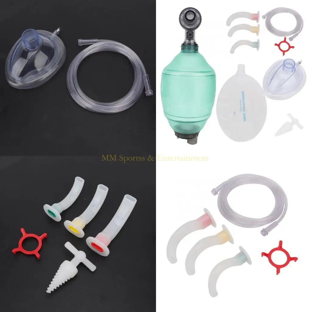 31be البالغين دليل الإنعاش PVC Ambu Bag Bag Bag Oxygen Tube Tube Tube Tool Tool Tool Simply Wepathing Applatus Make Oxygen