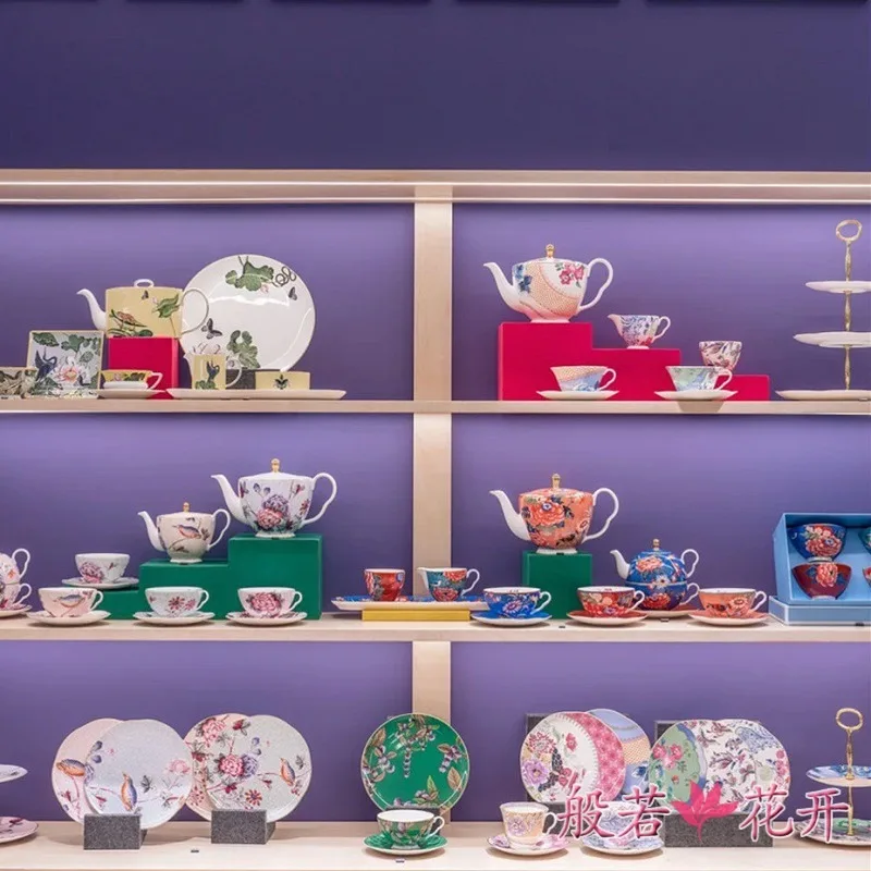 

Water Lily Qimeng Teapot Tea Cup Dim Sum Plate Meal Bowl Cake Rack