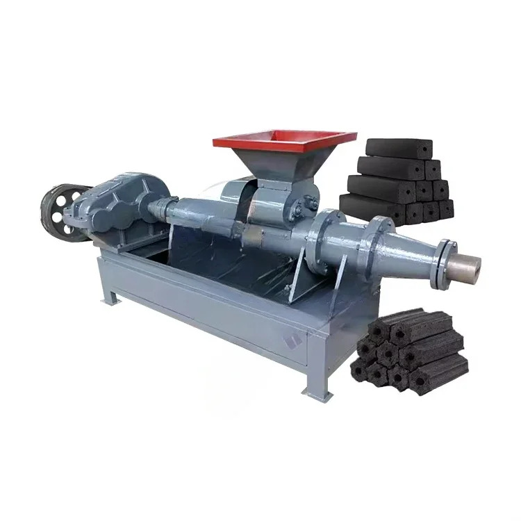 Charcoal Boal Bar Compressor Make Briquette Forming Extruder Mini Plant Machine Thailand Production Line