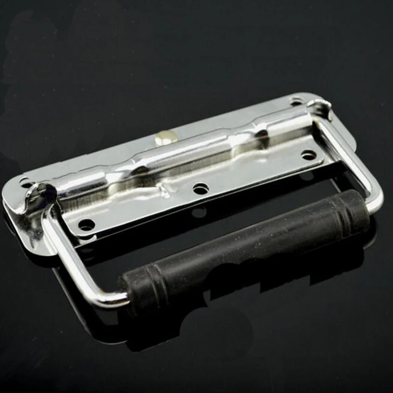 100/111/122/137mm iron handle folding spring for Toolbox suitcases Equipment cabinet pull drawer knobs hardware accessories