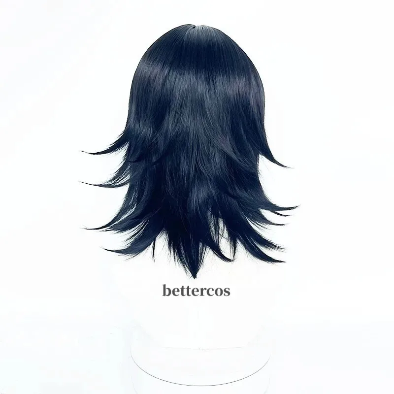 Pelucas de cosplay de anime Makomo pelucas de juego de rol Halloween Cosplay Tanjirou Zenitsu peluca negra