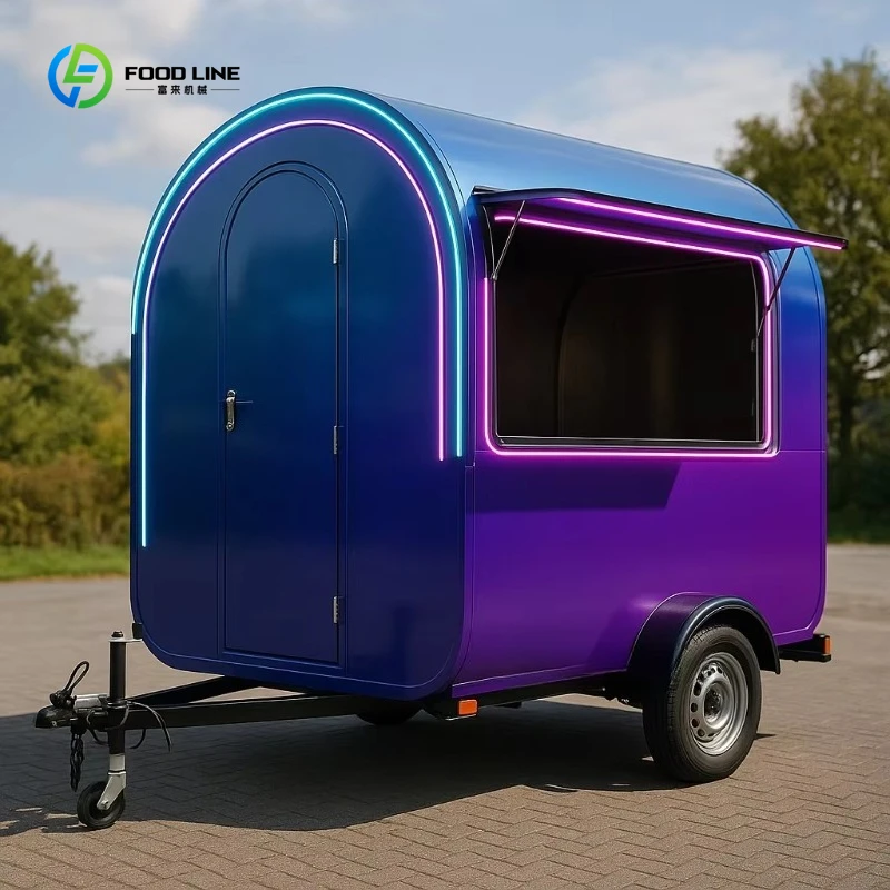 

Hot Sale Cart Bbq Trailer Designs Fast Caravan Mobile Food Truck For Fried Chicken Beer Snack