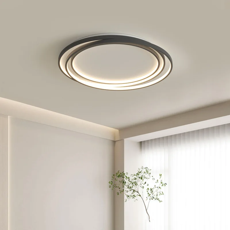 Imagem -02 - Nordic Led Dimmable Lâmpadas de Teto Iluminação Ring Mobiliário Doméstico Moderno Decoração da Sala de Jantar Lustre do Quarto Cozinha