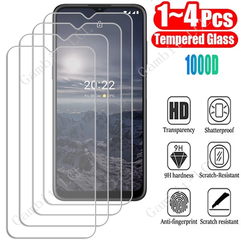 1/4PCS Tempered Glass For Nokia C110 C12 Plus Pro C210 C22 C300 C32 C200 C21 C31 C10 C20 C30 G22 G310 G42 Screen Protector Film
