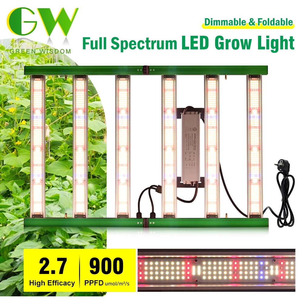 LED Grow Light 240W 320W 400W LM3030 Full Spectrum Growing Phytolamp Foldable Dimmable for Indoor Greenhouse Veg Flower Seedling