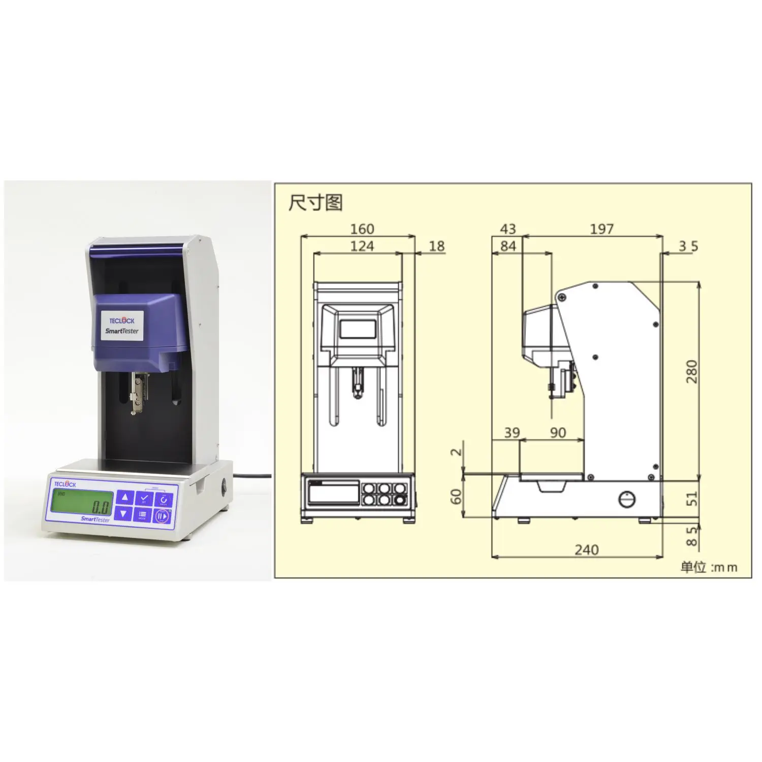 Tester automatico di durezza in gomma TECLOCK GX-700