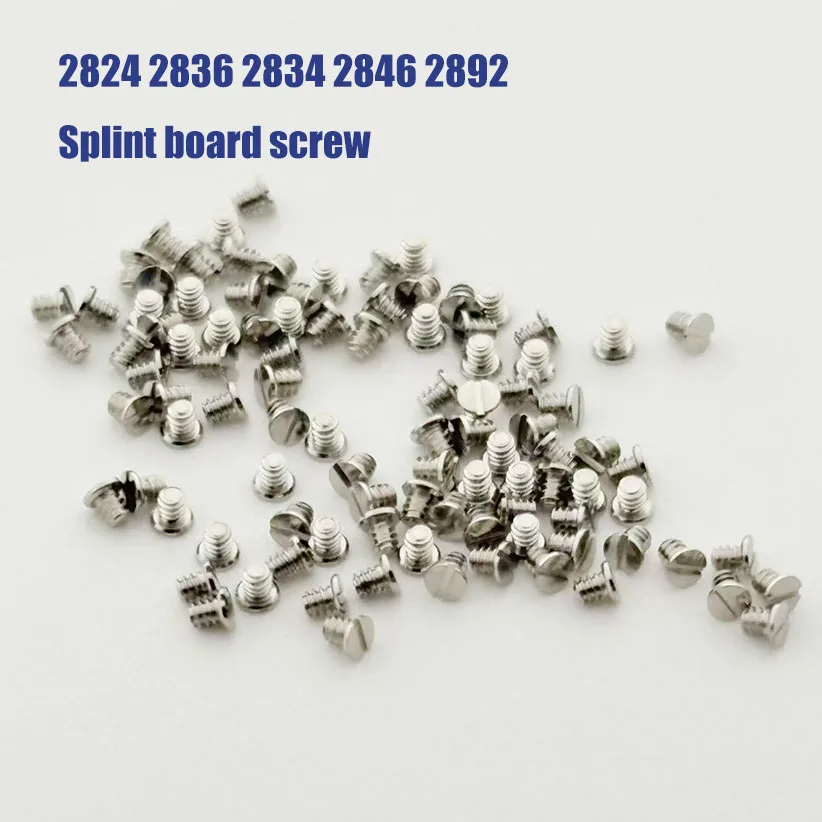 20/40/60/100pcs Watch movement accessories 2824 2836 2834 2846 movement clamp screws 2892 universal  Splint board screw