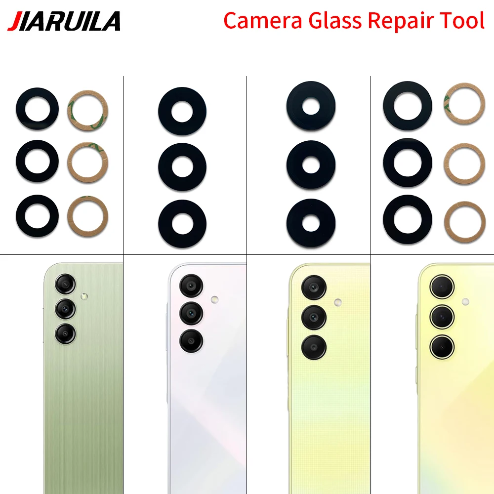 10Pcs, Back Camera Rear Camera Lens Glass With Sticker For Samsung A04 A04s A04e A14 A24 A34 A54 A05 A05s A15 A25 A35 A55 4G 5G