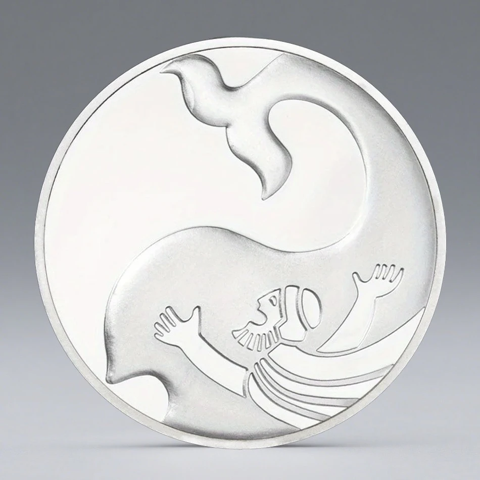 Jonah and The Whale Pattern Collectible Coin Bible Story Collection Art Commemorative Coin
