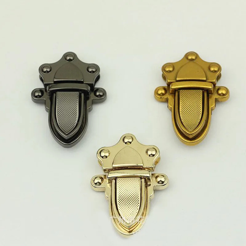 

10PCS 4.1CM Metal Clasp Tongue Lock Push Locks Closure Parts for DIY Women Handbag Shoulder Bag Purse Bag Accessories