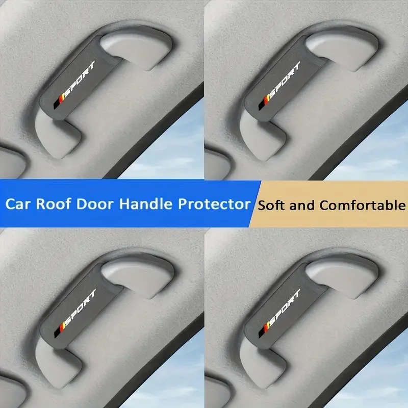 4 stks Universele Auto Handvat Covers Zachte Beschermhoes Autodak Handvat Cover Auto-interieur Accessoires Voor Alle Auto's
