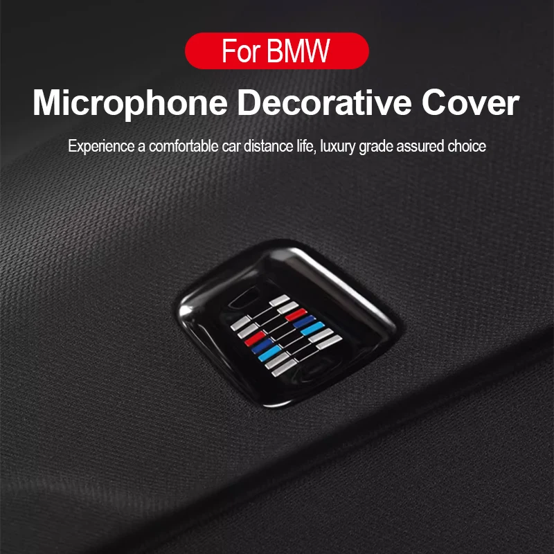 Stainless Steel Colourful Car Styling Roof Microphone Sequins Decoration Cover Trim For BMW 1/ 3/5/6/7 Series X1 X3 X4 X5 X6 X7