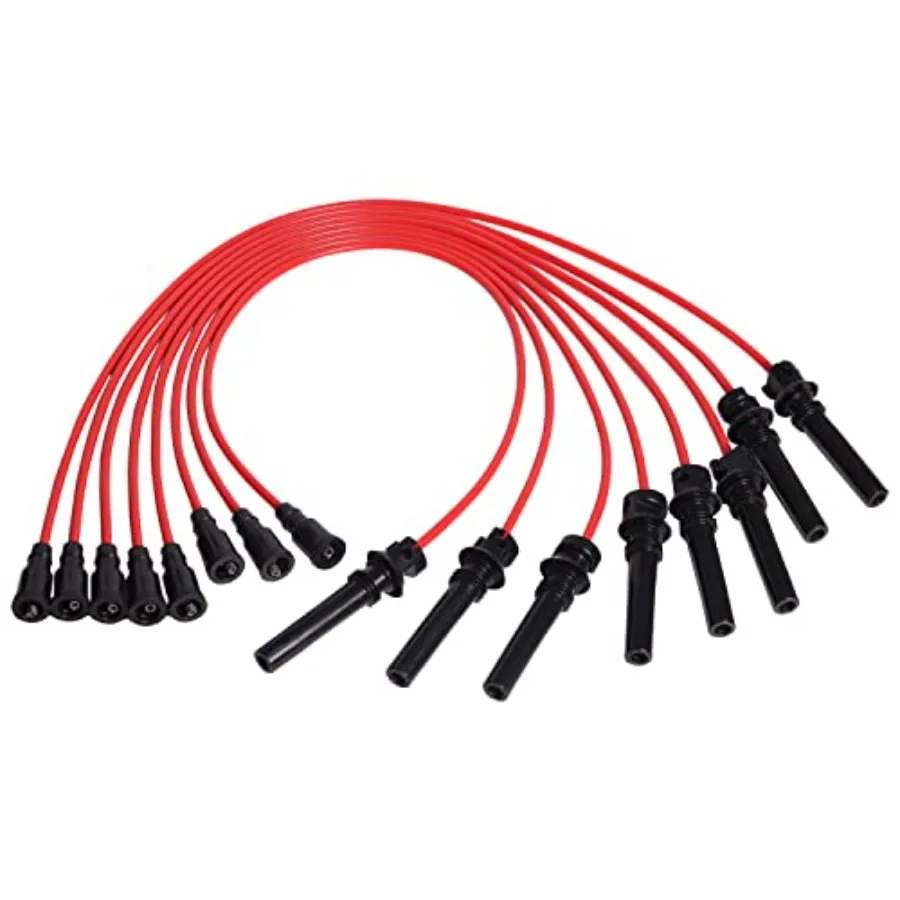 

Набор красных проводов для свечей зажигания для Dodge Ram 1500 2500 3500 Durango 2003-2005 4,7 л 5,7 л V8, замена, совместимая с 35-8329 3213