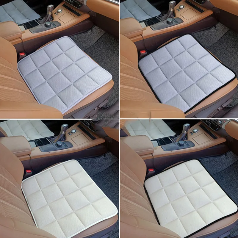 

Office Chair Car Seat Cushion Solid Color Square Breathable Non-slip Mesh Fabric Bamboo Charcoal Comfortable Seat Sofa Cushion