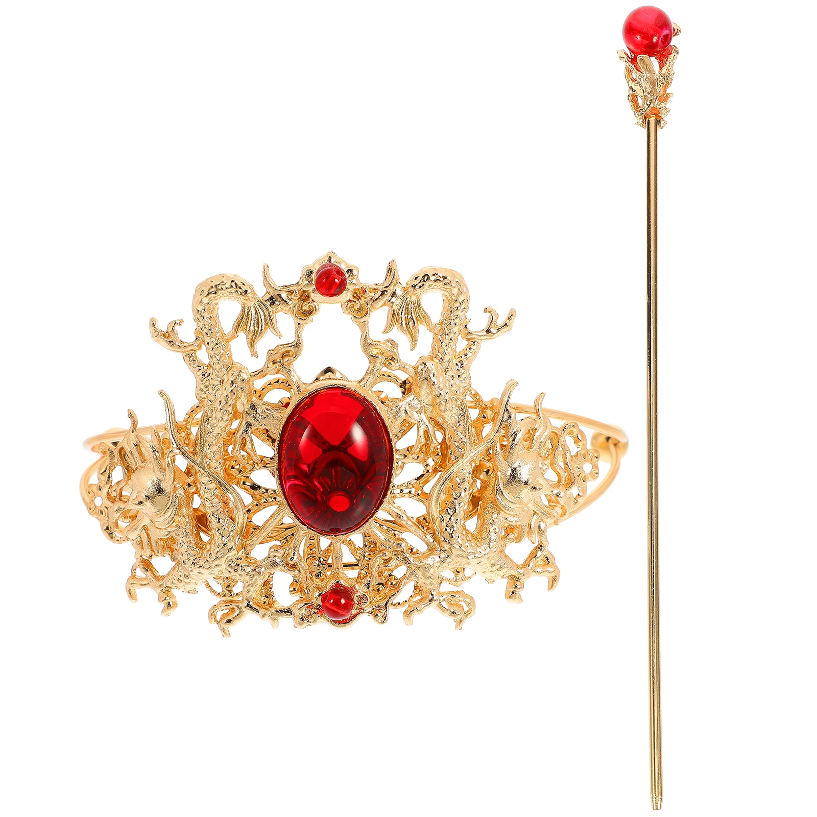 

Hanfu Hair Ornament Beautiful Headdress Simple Hairpin Premium Iron Material Decorative Hair Accessory for Festival Banquet Use