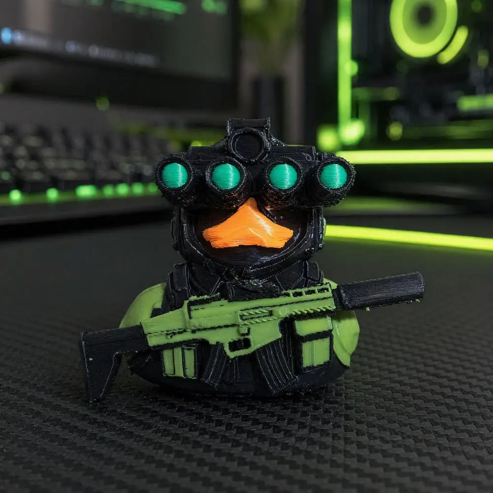 High-end Military Ornament Night Vision Duck Figurine Military Spec Ops Desk Decor Gamer Collector Ornament Car for Men