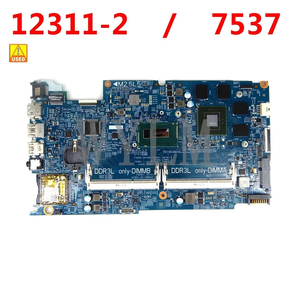 

Материнская плата для ноутбука для DELL Inspiron 7537 I7-4510U GT750M, материнская плата 12311-2 CN-0DPX9G 0DPX9G SR1EB, б/у
