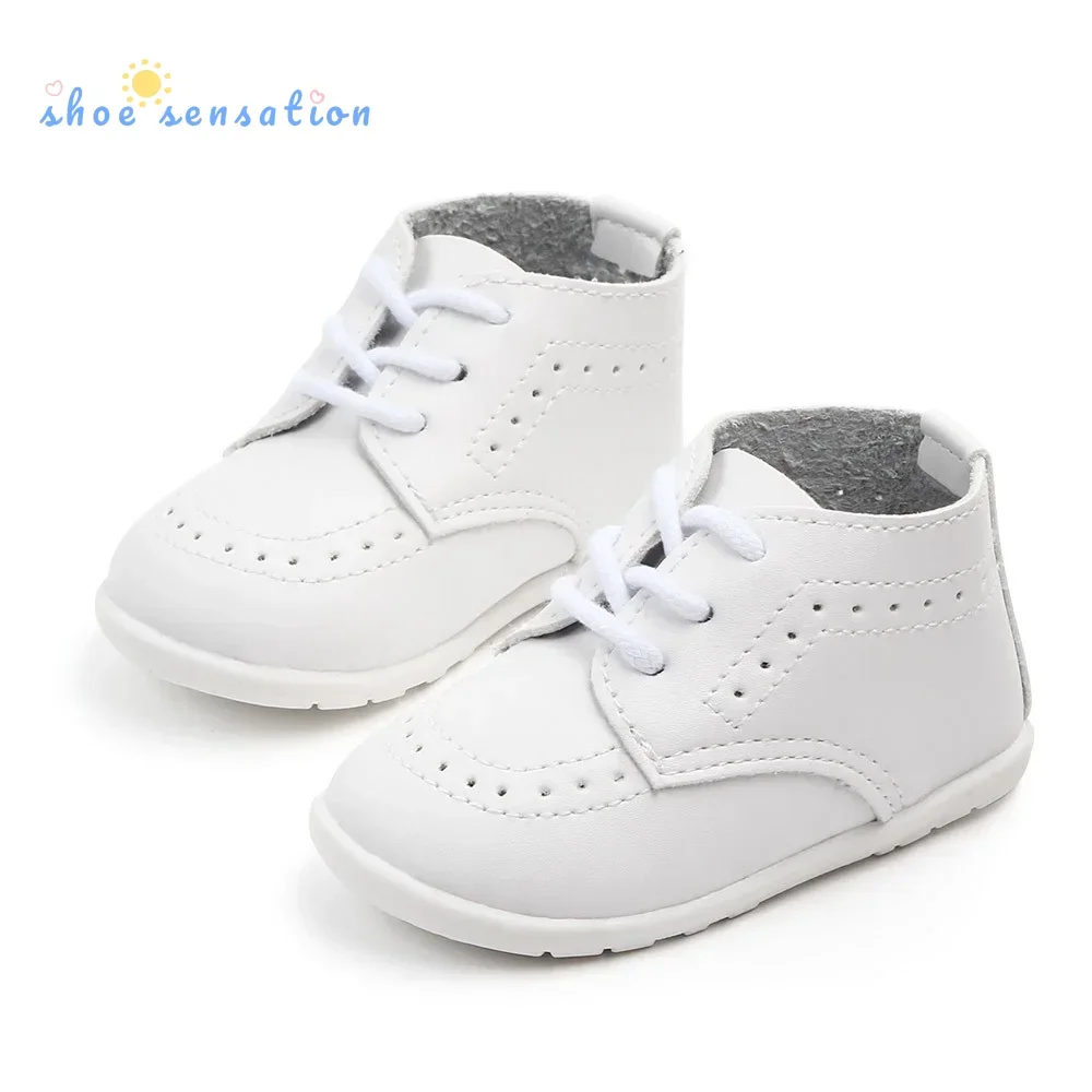 

Baby Retro Leather Shoes Boy Girl Shoes Toddler Rubber Sole Anti-slip First Walkers Newborn Infant Moccasins Baby Crib Shoes