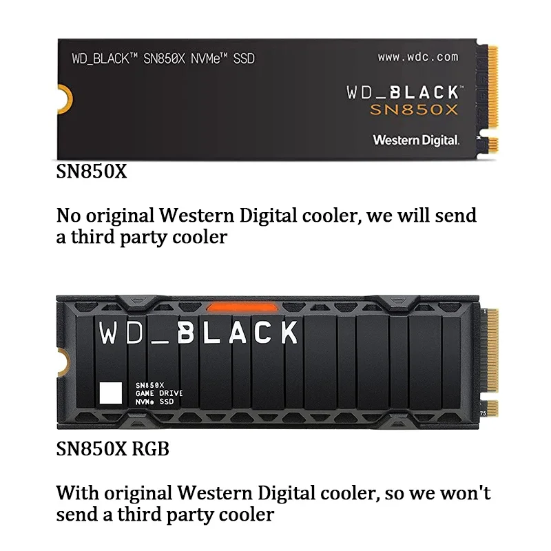 Imagem -06 - Nvme Ssd Interno para Jogos Solid State Drive com Dissipador de Calor Funciona com Playstation Gen Pcie Preto Sn850x 1tb 2tb M.2 2280