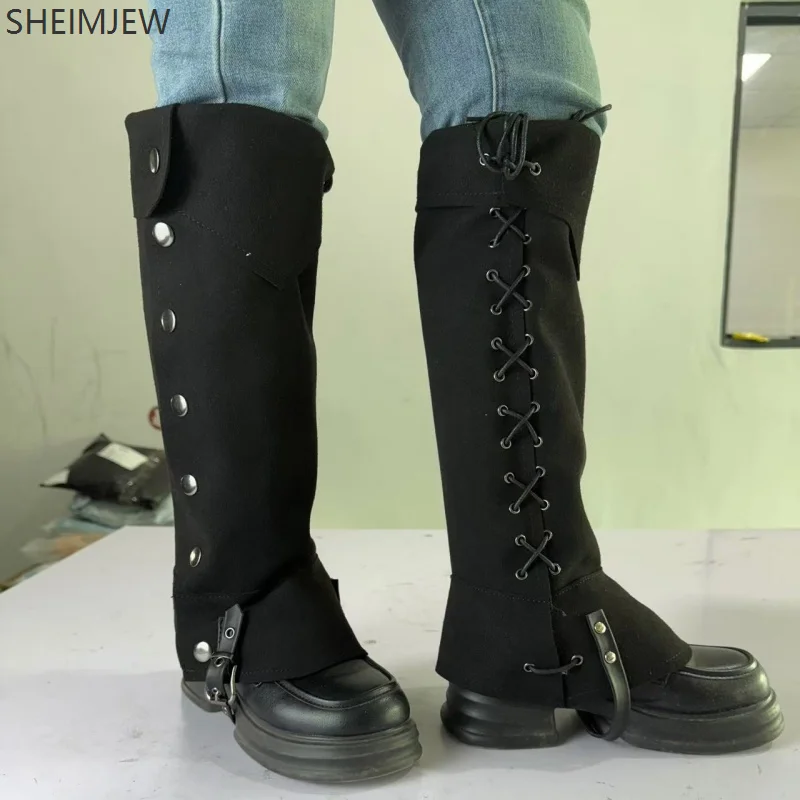 新しいスタイルブーツ騎士快適な衣装小道具男性のロールプレイ中世騎士海賊脚鎧スチームパンク革靴カバー
