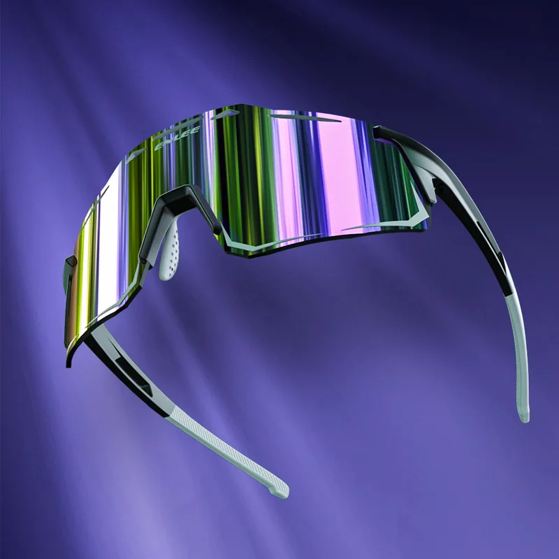 

Enlee Bicycle Cycling Sunglasses Polarized Rimless Iridescent Coated Windproof Outdoor Sports For Running Hiking Driving