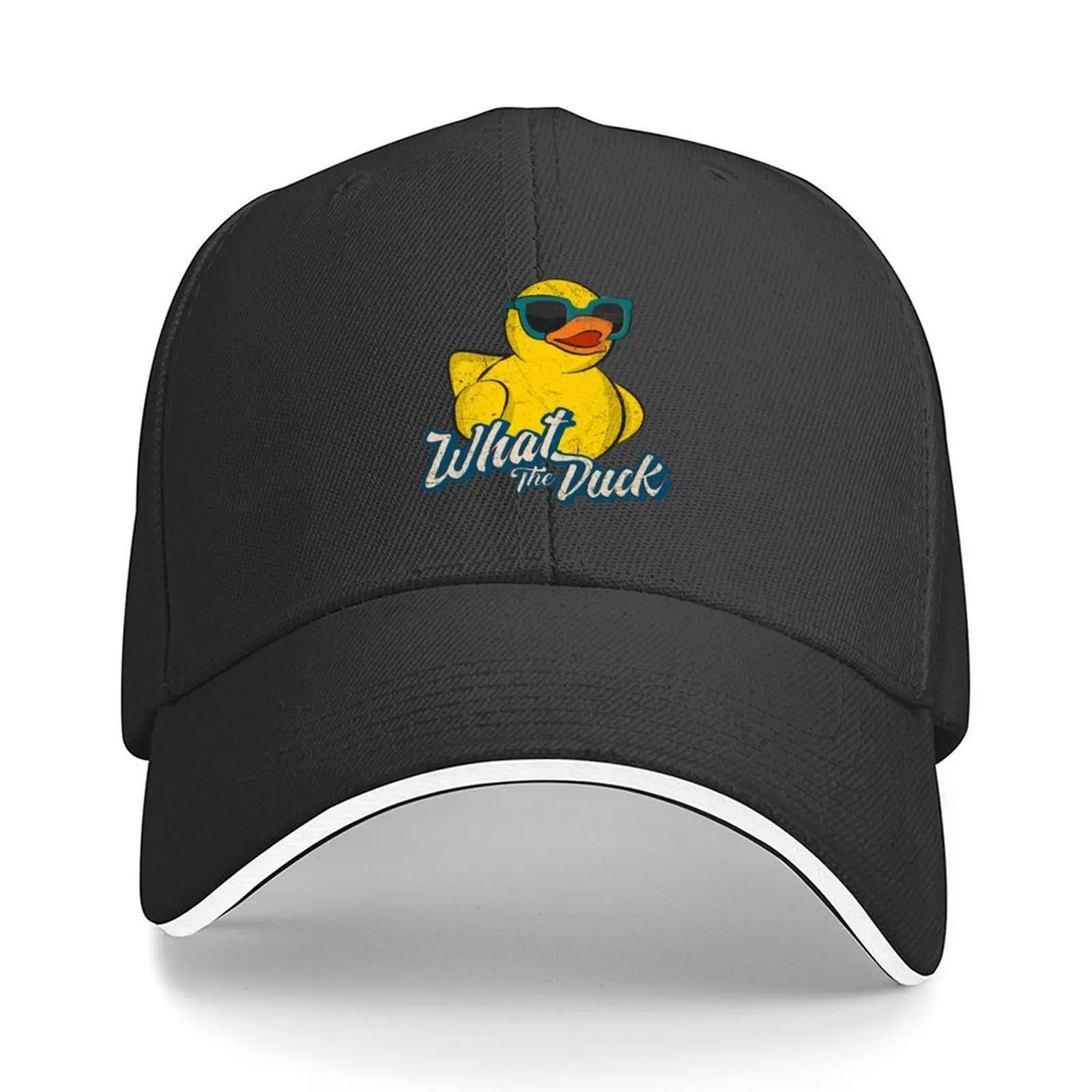 

What The Duck Cute Yellow Duckling Baseball Cap western Hat Golf Cap hats for men derby hat Golf Women Men's