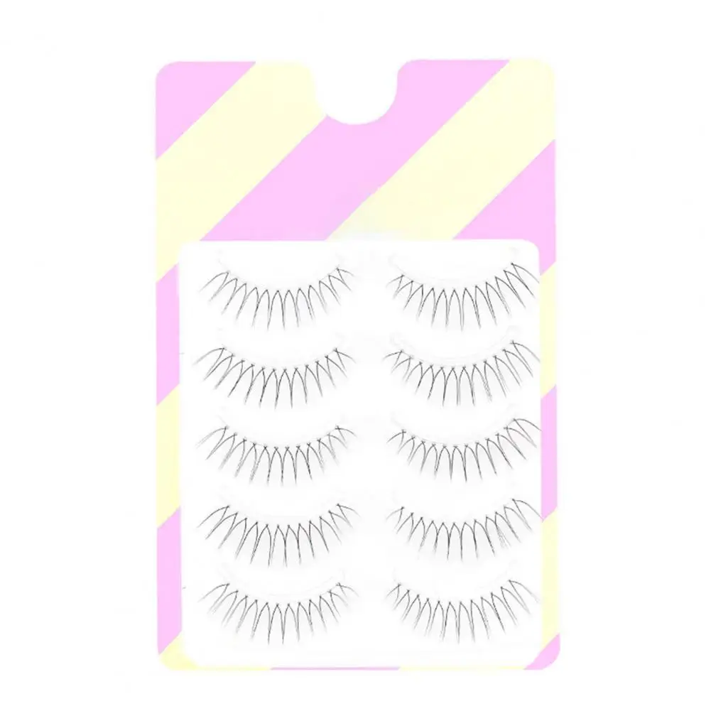 Trendy False Eyelashes Handmade Fibers Dense Soft Handmade V-shaped Extension Eyelashes Artificial Eyelashes Magnify Eyes