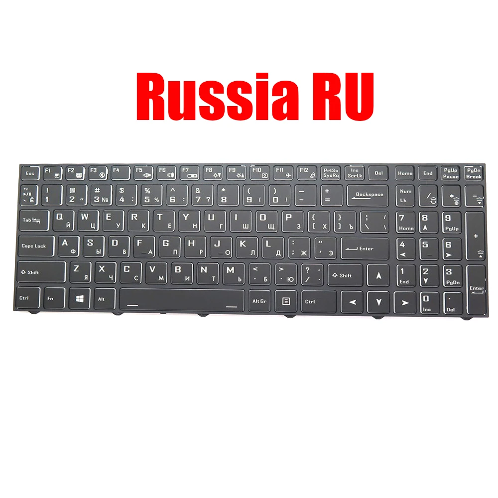 

Laptop Keyboard For Dream Machines NH77HHQ NH77HJQ NH77HKQ NH77EPY NH77HPQ Russia RU Black Without Backlit New