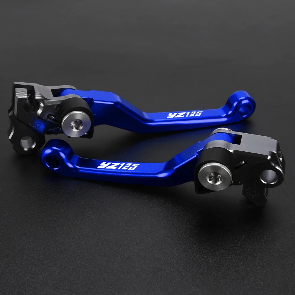 Motocross CNC Aluminum Motorcycle Pivot Brake Clutch Levers Adjustable For YAMAHA YZ125 YZ 125 2015-2021 2022 2023 2024 2025