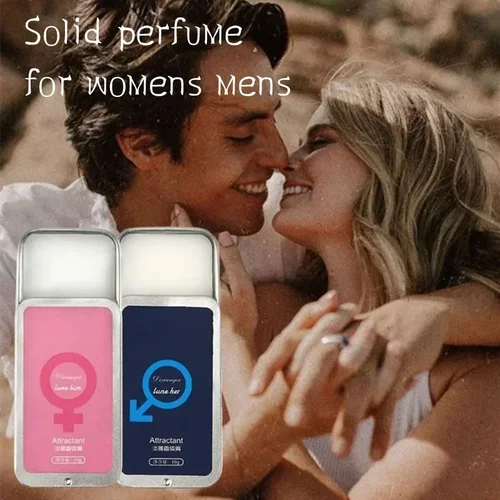 Imagen 1 del producto Perfume de feromonas corporal para mujer, bálsamo sólido, fragancia ligera de larga duración, Perfume sólido portátil