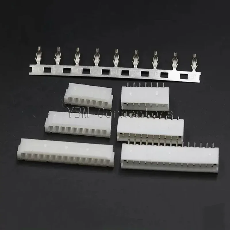 20 Sets JST ZH 1.5mm 2/3/4/5/6/7/8/9/10Pin Straight Pin Male, Female Connector Socket with Crimps