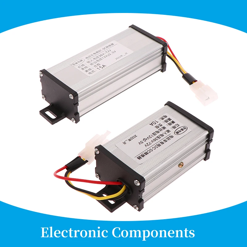 Brand New DC 36/48/60/72V To 12V 10A 15A 20A 180W Electric Vehicle DC Converter Electric Power Transformer