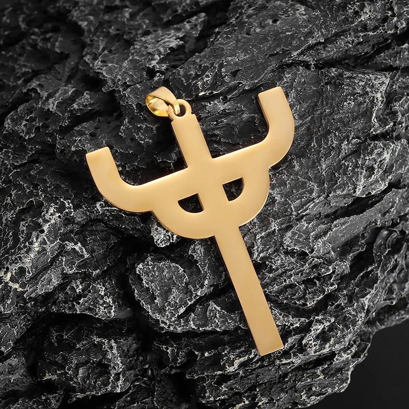 Exquisite Stainless Steel Judas Saints Cross Pendant Necklace for Men and Women Jerusalem Trendy Cool Accessories