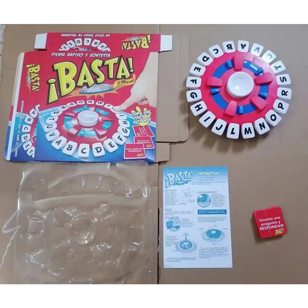 New Spanish Word Game Fast-Paced Family Board Game The Quick Thinking Letter Pressing Tapple Games versión en español