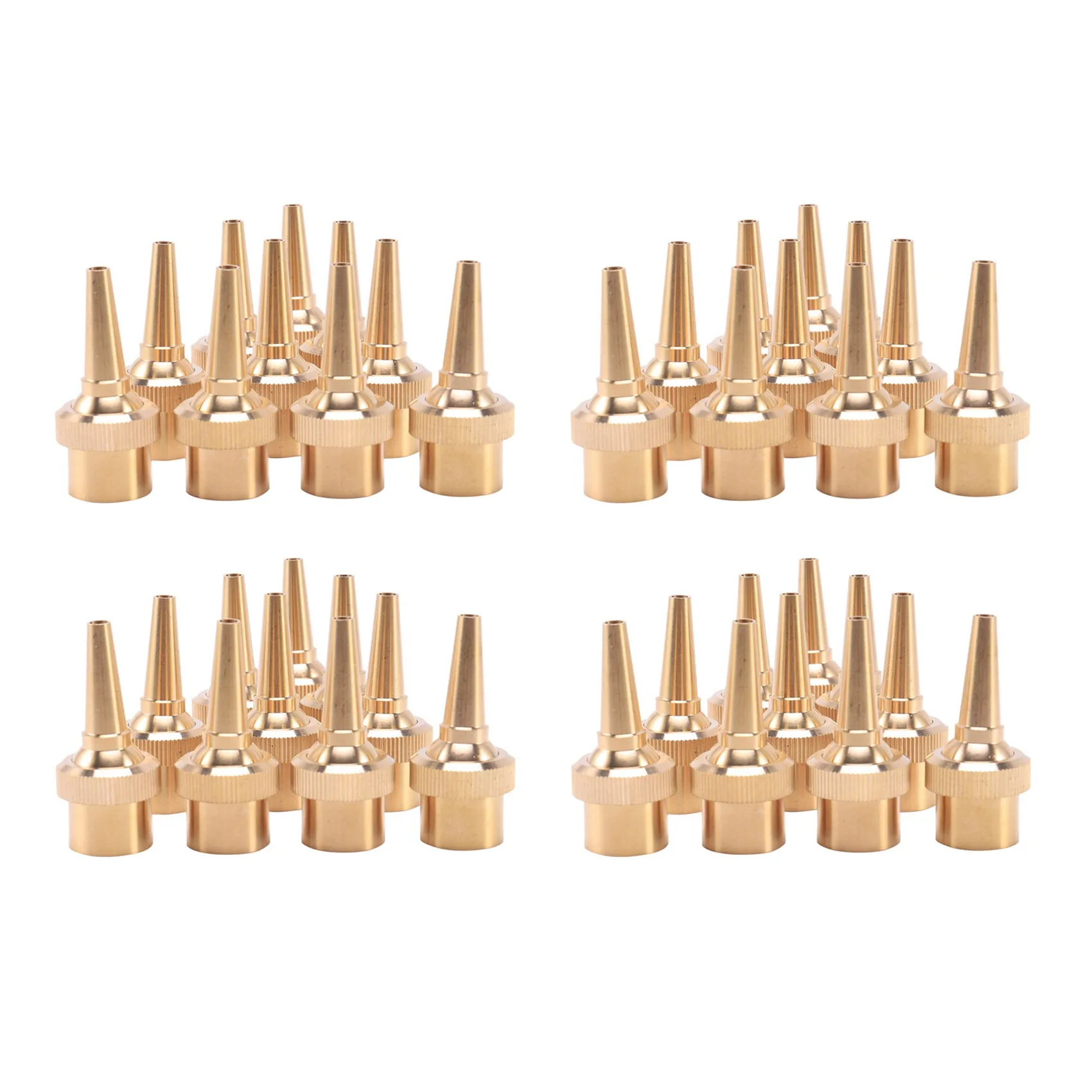 

40Pcs 1/2 Inch DN15 Brass Jet Straight Adjustable Fountain Water Spray Nozzles Pool Nozzles Garden Landscape Decoration-B09B