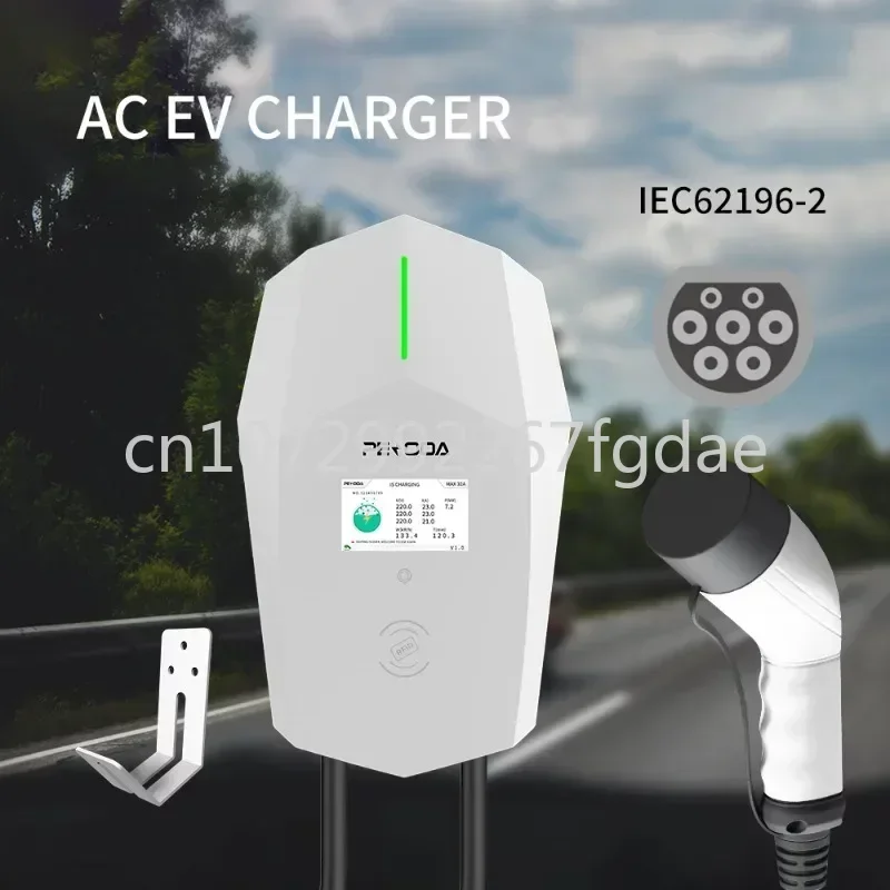 Ocpp EV Charging Station 22kw 11kw EV Charger Type 2 3 Phase 16a 32 Amp Plug in AC 22 KW EV Car Charger