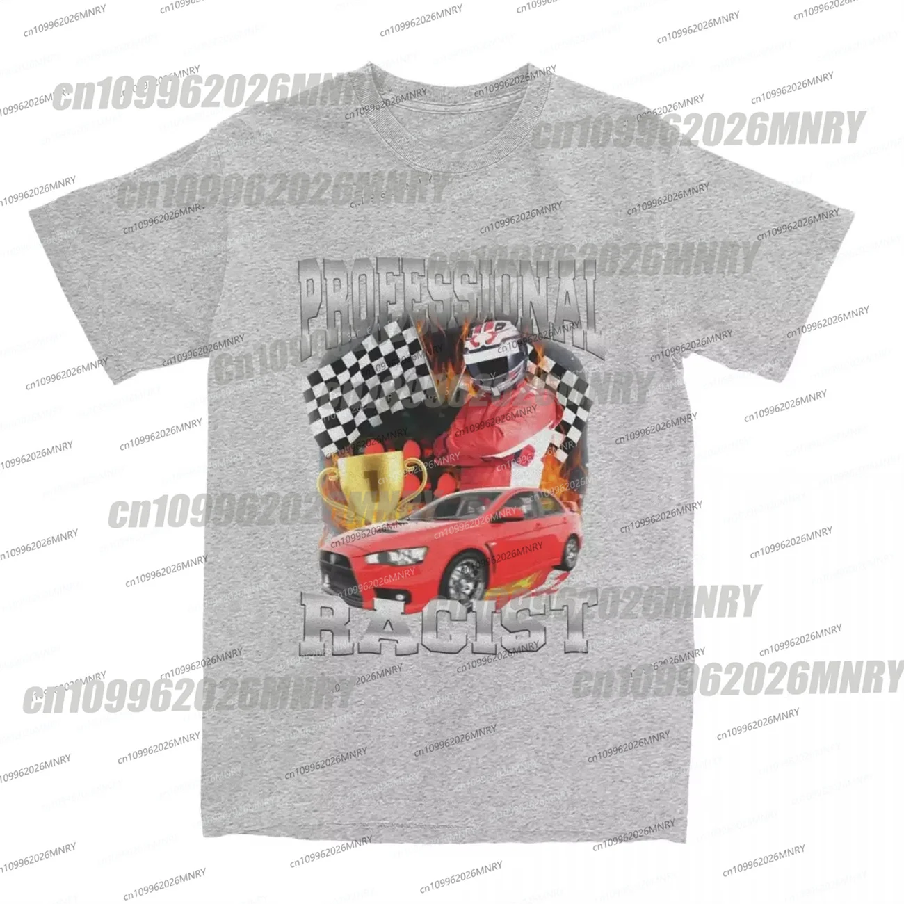 Man T-Shirt Professional Certified Racist Racing Men T-Shirt Unisex Cotton Clothing Harajuku Oneck Short Sleeve Casual Moto top