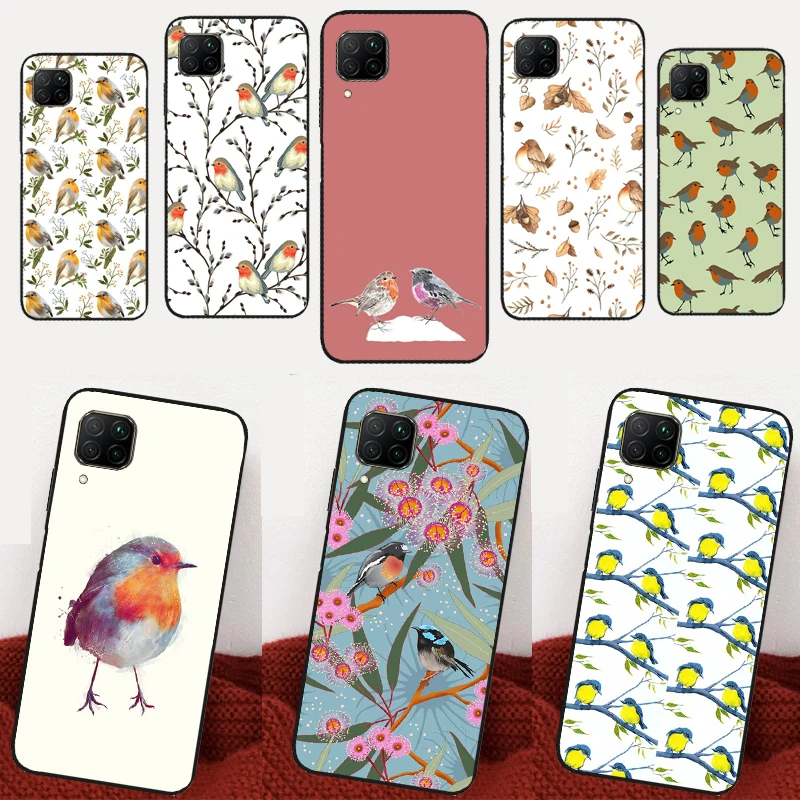 Robins Bird For Huawei Nova Y90 Y60 Y61 5T 9 10 SE 3i 7i 8i 11i P Smart P20 P30 P60 Pro P40 Lite Case