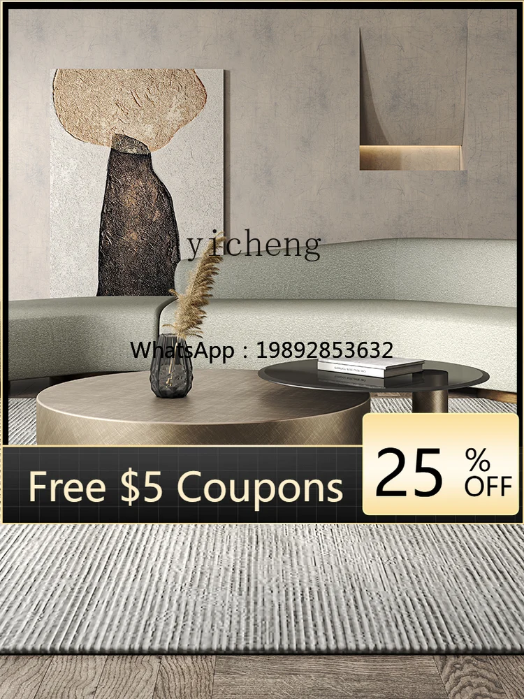 

W3-20 Маленький круглый приставной столик для гостиной в стиле модерн, бронзовый, из нержавеющей стали, с каменной столешницей, для небольших квартир