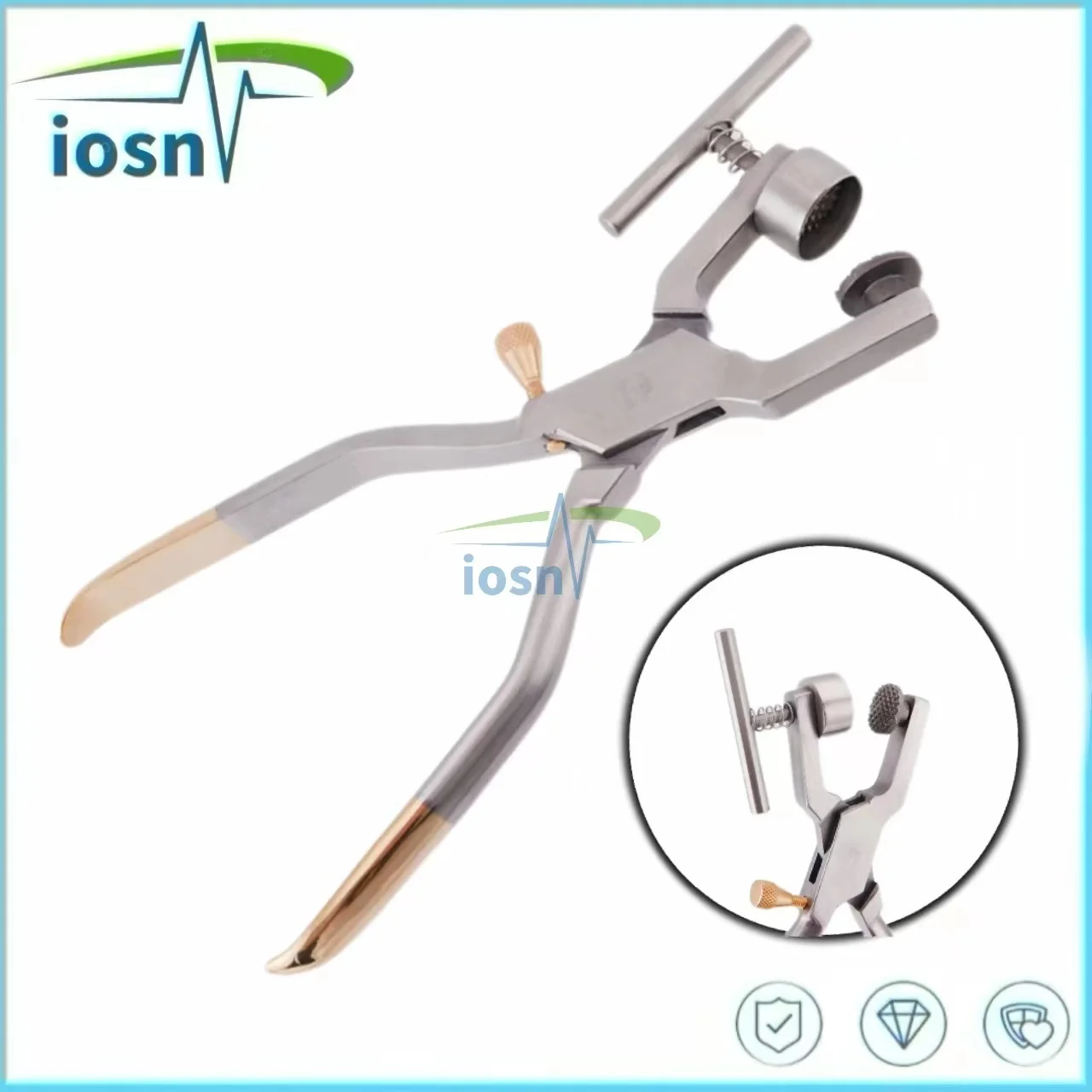 Dental Bone Crusher Forceps with Titanium Head Dentist Surgical Plier Tool Instrument Medical Instruments Dentistry