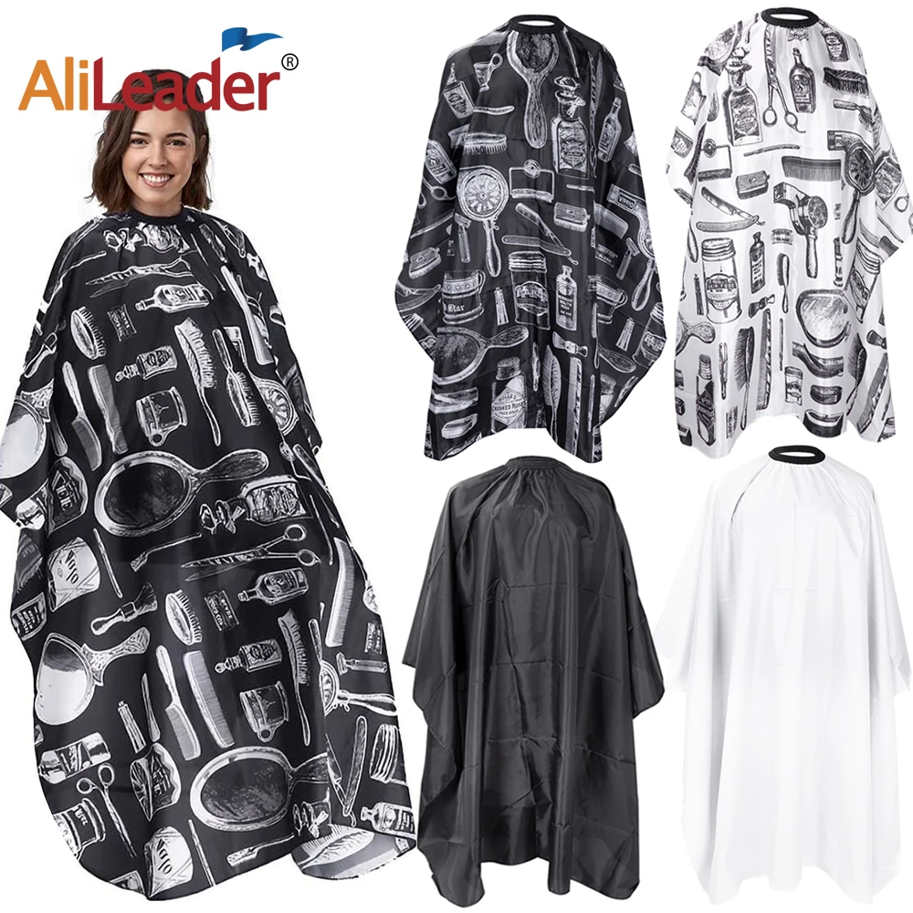 

Nylon Barber Cape Waterproof Salon Large Hair Cutting Cape Haircut for Men with Adjustable Snap Closure Color Capes
