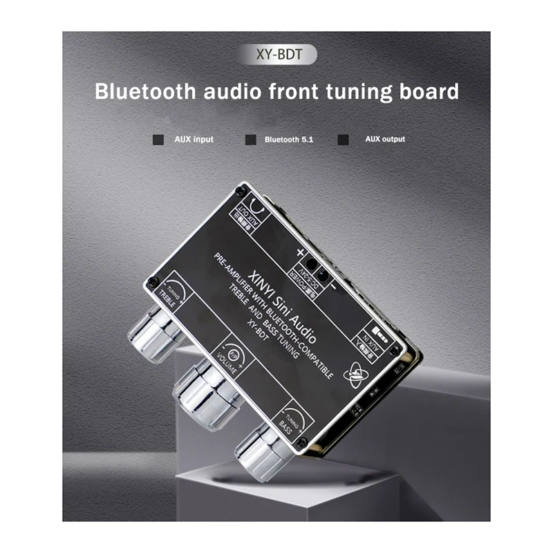 XY-BDT BT5.1 Decoding Board 20HZ-20KHZ Dual-Channel Stereo High And Low Pitch Front Module 360° Stepless Mixer DC5-24V