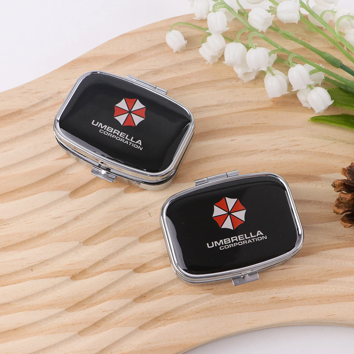 Horror Film Themed Metal Medicine Box Moisture Resistant Pill Packaging Health Storage Case Fashionable Personalized Casket
