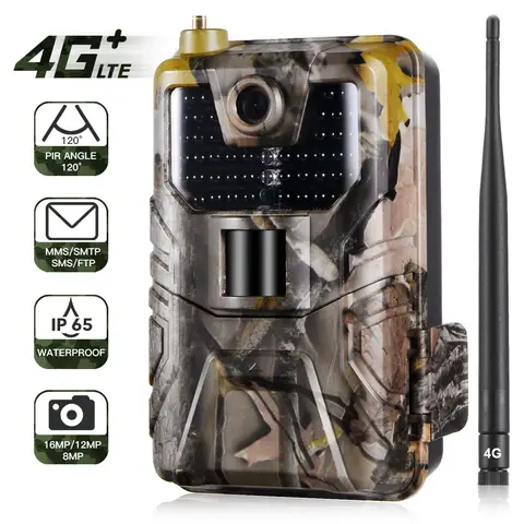 Suntekcam HC900LTE 4G 사냥 트레일 카메라, 20MP 940nm 포토 트랩, 0.3s MMS, SMS, SMTP, FTP 와일드 44LED IP65