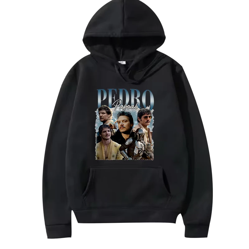 

Funny Pedro Pascal Graphic Print hoodie Men's women vintage Long sleeve streetwear print Graphics oversized Cool hoodie unisex