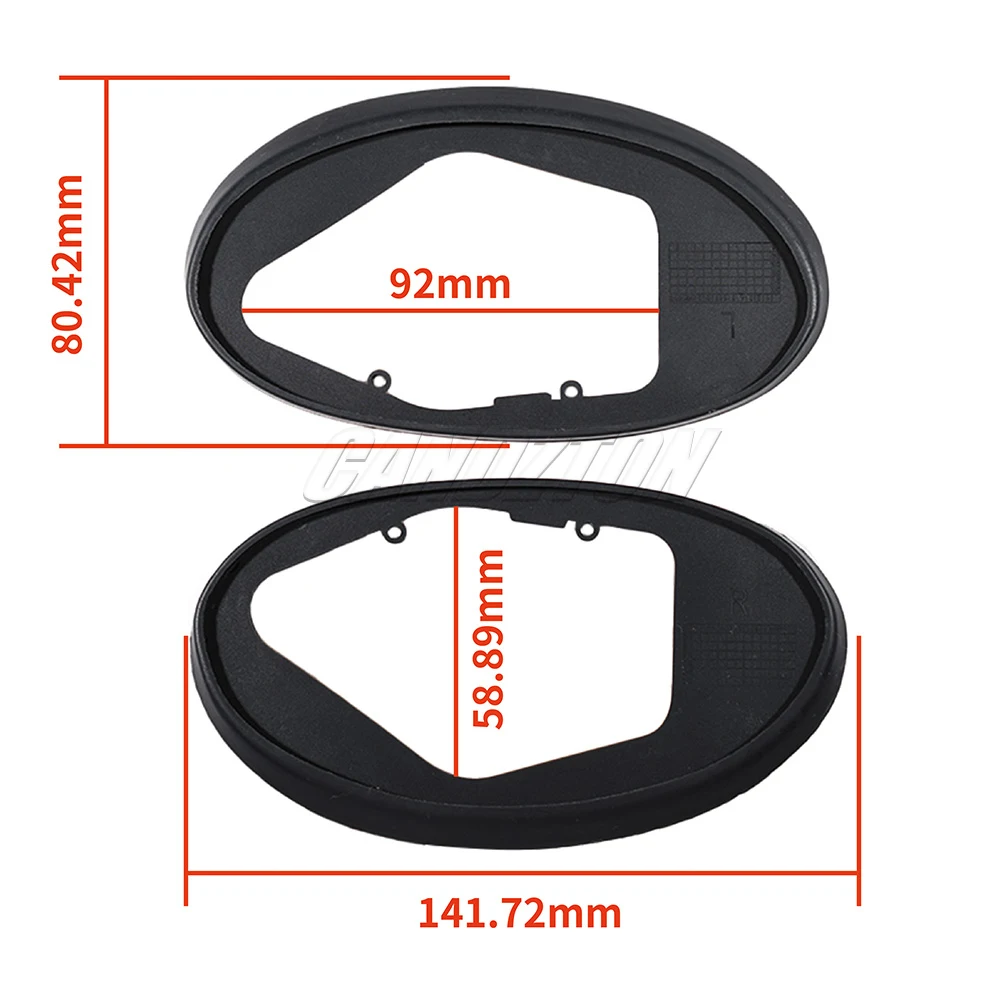 1 Paar Neue Seitenspiegel-Dichtungsringe Set L+R 51167058083 51167058084 für BMW MINI Cooper S R50 R52 R53 Auto-Zubehör – Detail 2
