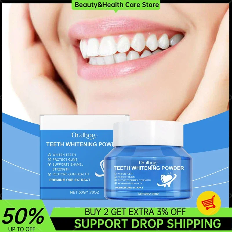 

Fast Brightening and Whitening Tooth Powder Long Lasting Fresh Breath Relieves Pain Deep Clean Tooth Stains Reduce Plaque Stain