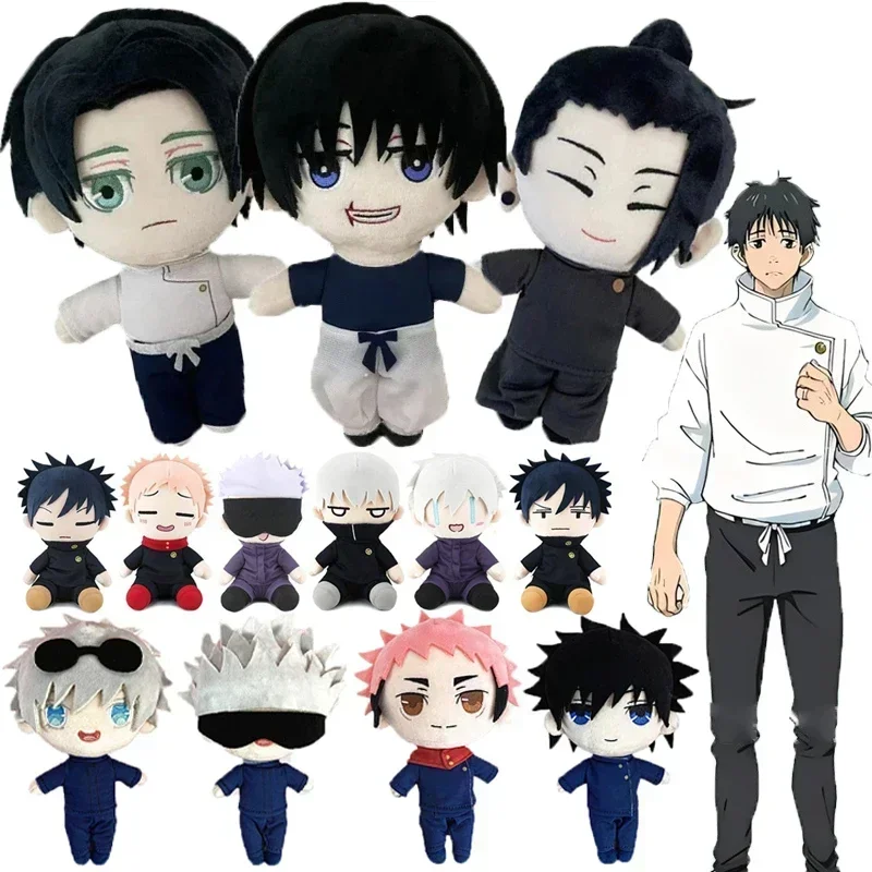 Jujutsu Kaisen juguetes de Peluche Anime Plushie muñecas Gojo Satoru Yuji Itadori Inumaki Toge figura de Peluche suave Cosplay almohadas de Peluche